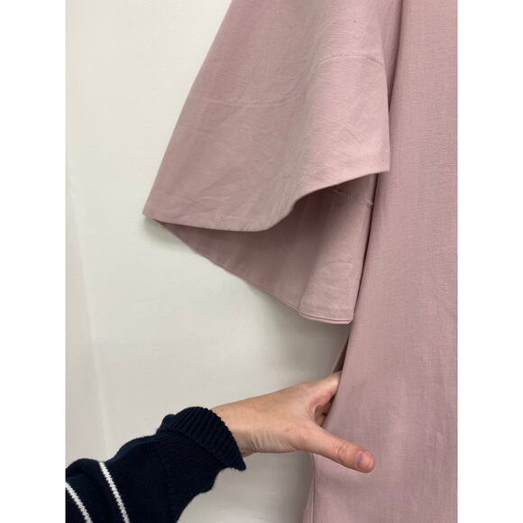 Pomander Place Tuckernuck Lilac Finley Flutter Sleeve A-Line Pleat Mini Dress XL - Picture 8 of 11